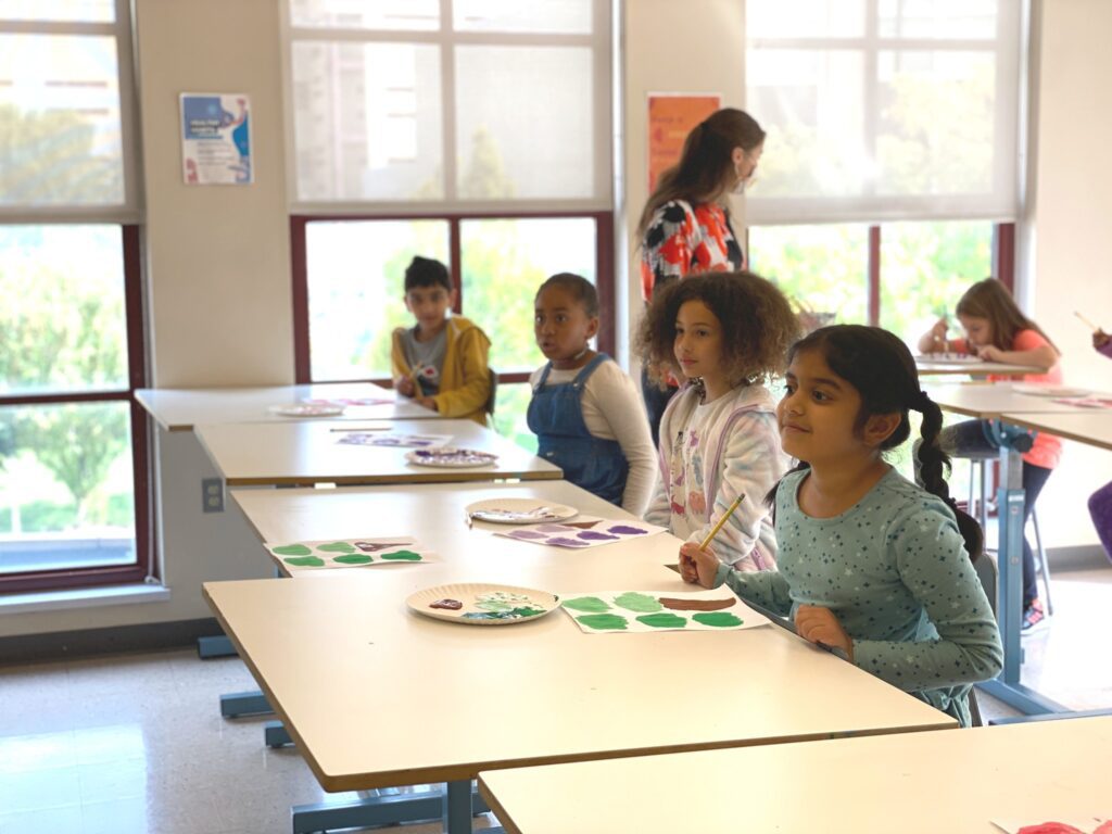 kids in a classroom